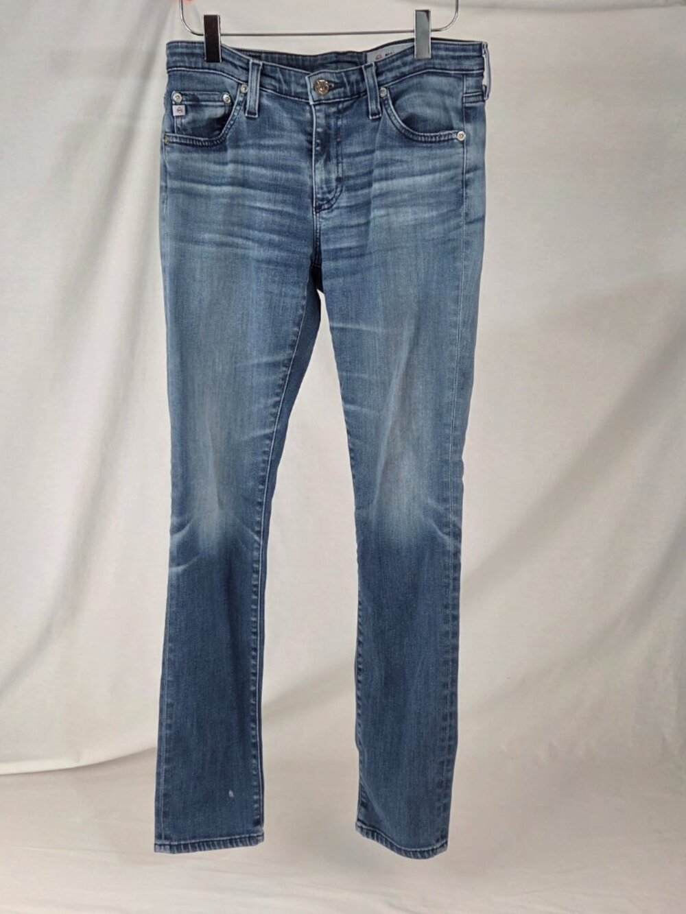 AG Adriano Goldschmied Women’s Skinny Jeans Mid Rise Stretch Medium Wash